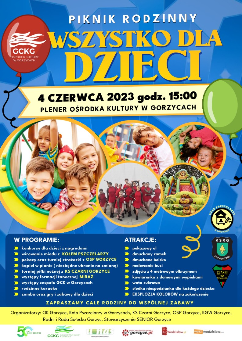 zaproszenie na dzien dziecka do Gorzyc