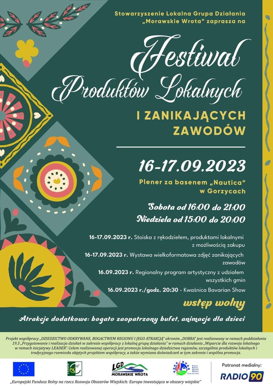 plakat zaproszenie na festyn