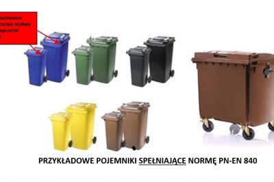 pojemniki spełniajace normy