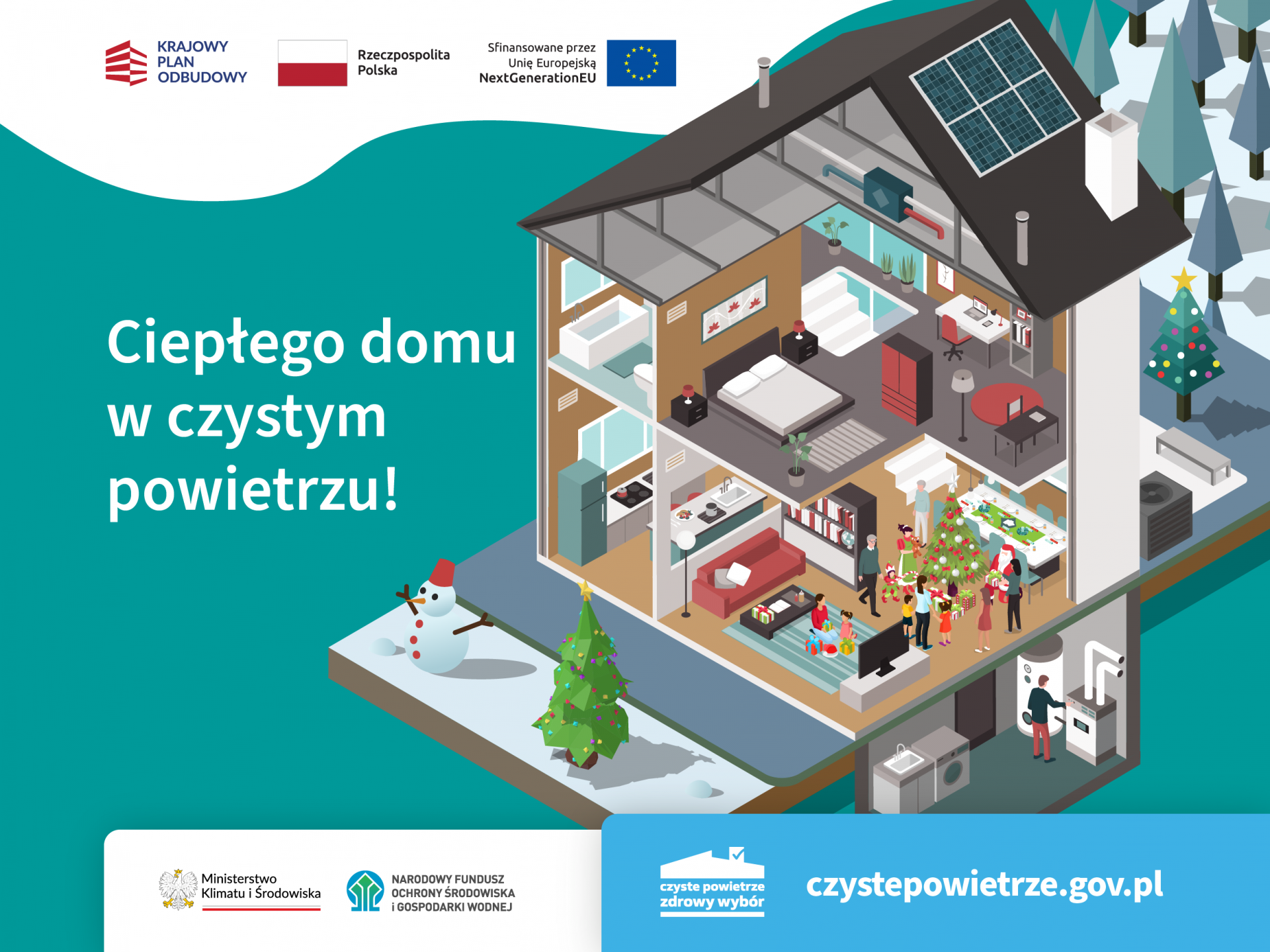Ciepłego domu w czystym powietrzu