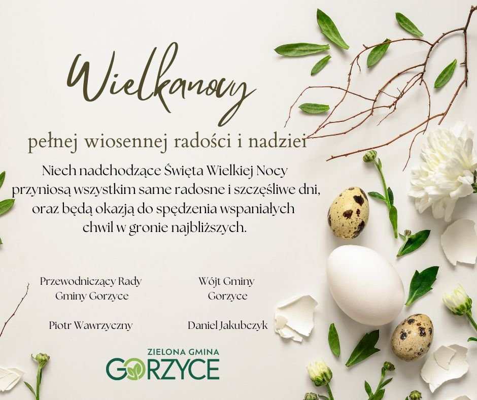 Niech nadchodzące Święta Wielkiej Nocy  przyniosą wszystkim same radosne i szczęśliwe dni, oraz będą okazją do spędzenia wspaniałych  chwil w gronie najbliższych.